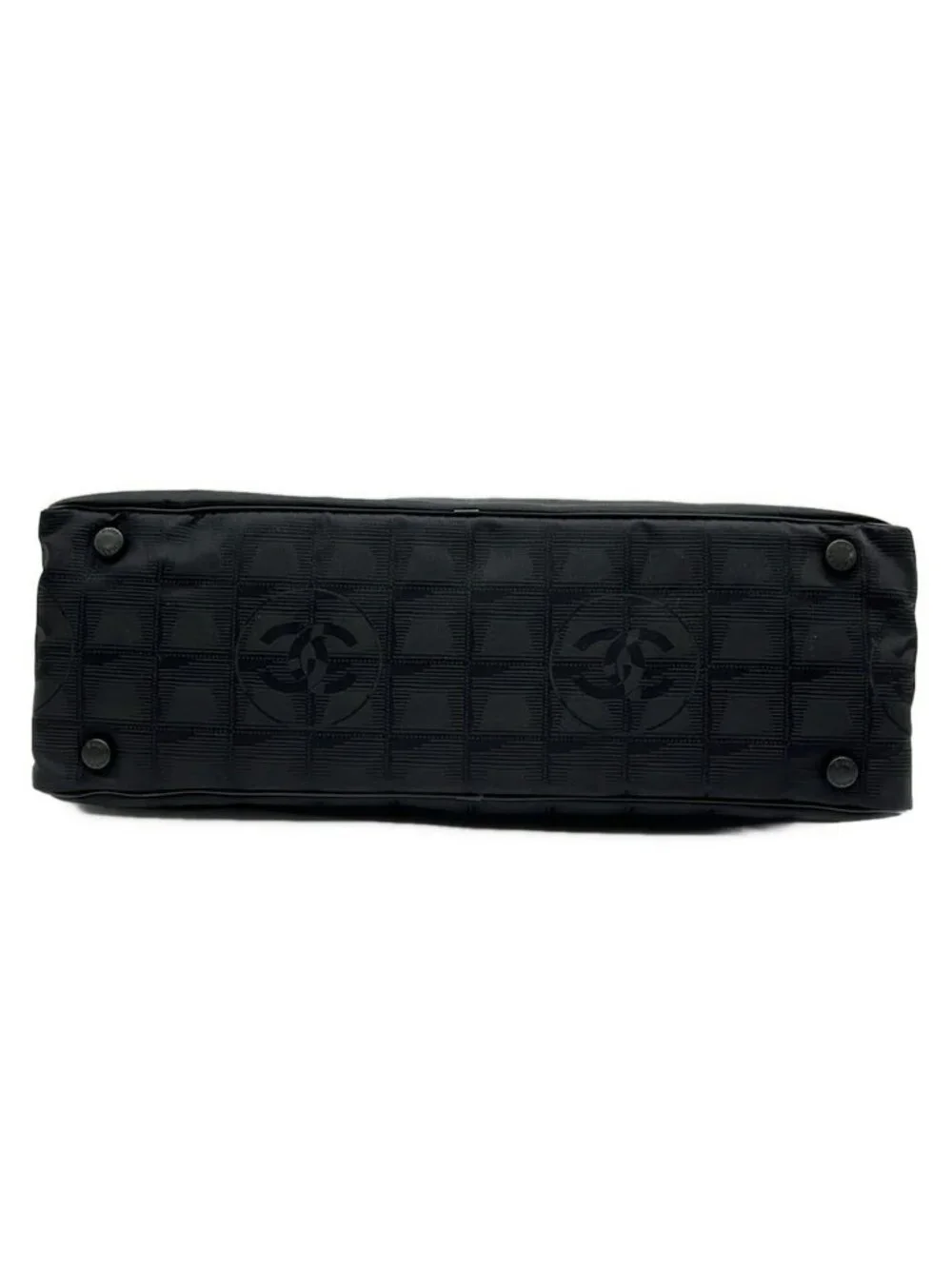 Chanel Handbag New Travel Line Black Leather